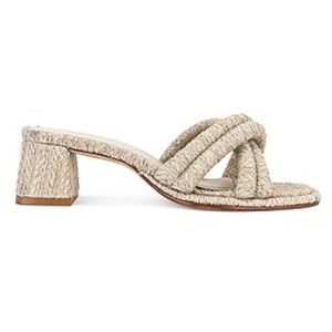 Larroude Laguna Raffia Mule